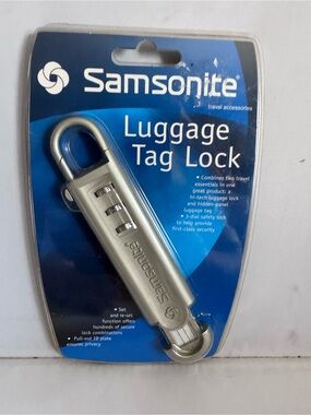 Samsonite Luggage Tag Lock 3 combination New